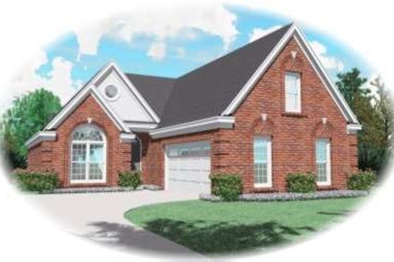 Exterior - Front Elevation for Traditional House Plan #81-926 - 3 bed, 2 bath