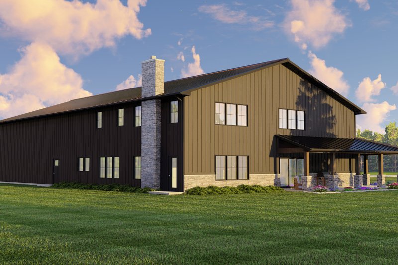 Architectural House Design - Exterior - Other Elevation 1 for Barndominium House Plan #1064-193 - 3 bed, 2.5 bath