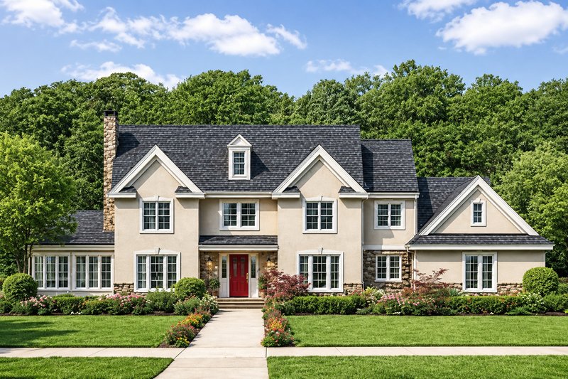 Exterior - Front Elevation 2 for Country House Plan #1053-88 - 4 bed, 3.5 bath
