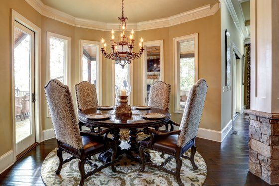 Interior - Dining Room for Ranch House Plan #54-458 - 2 bed, 2.5 bath