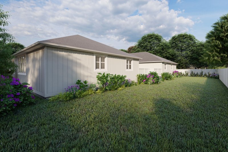 House Plan Design - Exterior - Rear Elevation 1 for Ranch House Plan #1060-311 - 6 bed, 4 bath