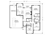 Craftsman Style House Plan - 3 Beds 2 Baths 1338 Sq/Ft Plan #53-595 
