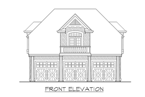 Exterior - Other Elevation for Cottage House Plan #132-189 - 1 bed, 1 bath