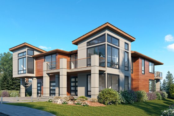 Exterior - Other Elevation 1 for Contemporary House Plan #1066-188 - 4 bed, 4 bath