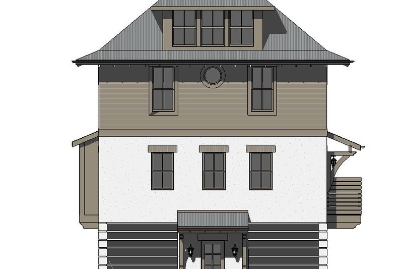 Dream House Plan - Exterior - Front Elevation 3 for Beach House Plan #901-156 - 5 bed, 4.5 bath