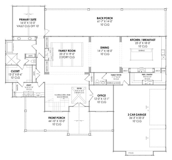 Farmhouse Floor Plan - Main Floor Plan #1096-8