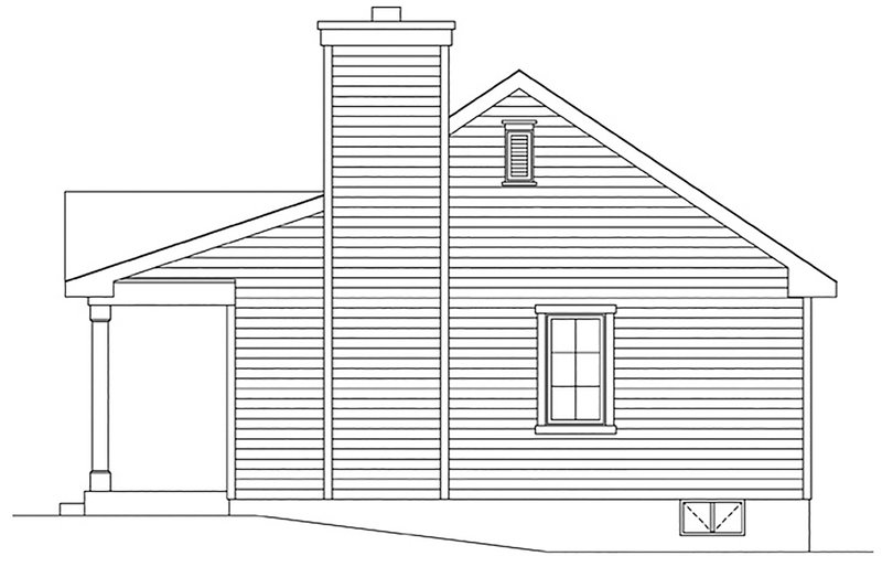 Architectural House Design - Exterior - Other Elevation for Cottage House Plan #22-596 - 1 bed, 1 bath