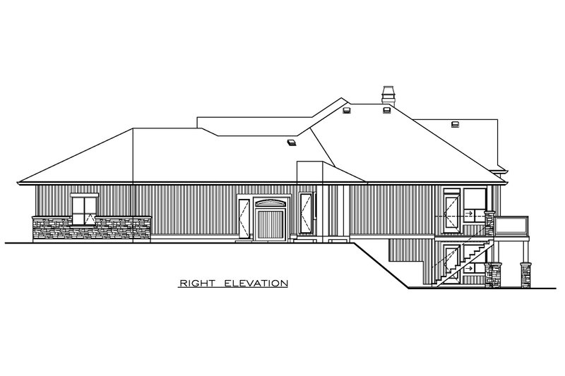 House Design - Exterior - Other Elevation 1 for Craftsman House Plan #1100-150 - 3 bed, 2.5 bath