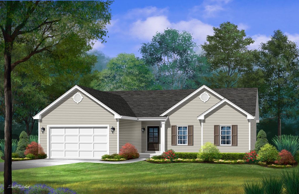 Ranch Style House Plan - 3 Beds 2.5 Baths 1766 Sq/Ft Plan #22-643 ...