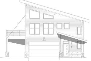 Exterior - Front Elevation 3 for Contemporary House Plan #932-475 - 2 bed, 2 bath