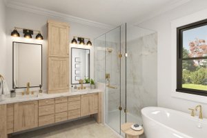Interior - Master Bathroom for Farmhouse House Plan #430-362 - 3 bed, 2 bath