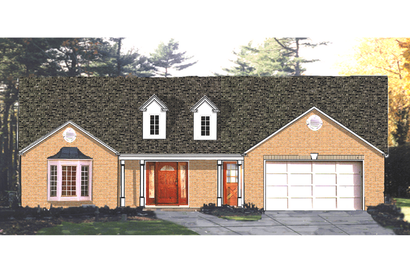Dream House Plan - Ranch Exterior - Front Elevation Plan #3-125