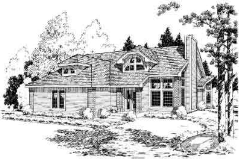 Exterior - Front Elevation 2 for Traditional House Plan #312-325 - 3 bed, 2.5 bath