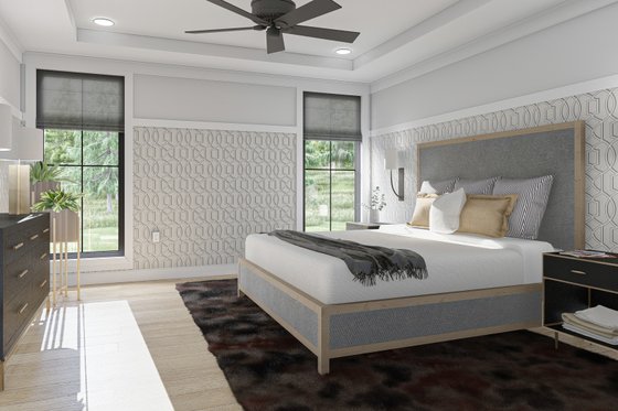 Interior - Master Bedroom for Farmhouse House Plan #455-239 - 5 bed, 4 bath