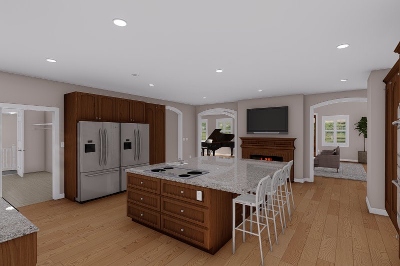 Dream House Plan - Interior - Kitchen for Ranch House Plan #1060-21 - 5 bed, 4 bath