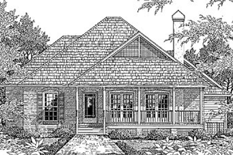 Dream House Plan - Country Exterior - Front Elevation Plan #41-114