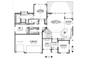 European Style House Plan - 4 Beds 4 Baths 3682 Sq/Ft Plan #48-428 