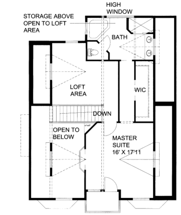 Dream House Plan - Bungalow Floor Plan - Upper Floor Plan #117-639