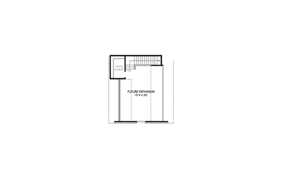 Floor Plan - Other Floor for European House Plan #424-28 - 3 bed, 2 bath