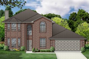 Architectural House Design - Traditional Exterior - Front Elevation Plan #84-386
