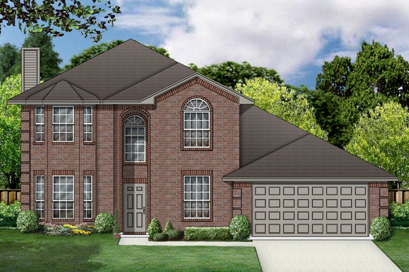 Home Plan - Traditional Exterior - Front Elevation Plan #84-386