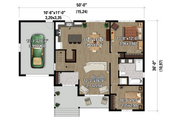 Farmhouse Style House Plan - 2 Beds 1 Baths 1126 Sq/Ft Plan #25-4947 
