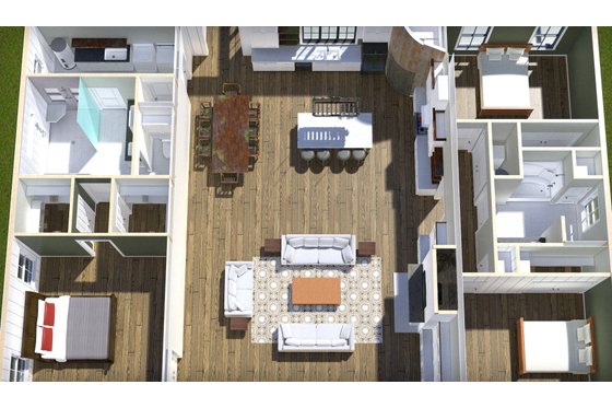 Floor Plan - Other Floor 3 for Barndominium House Plan #44-261 - 3 bed, 2 bath