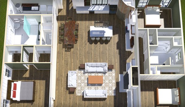 Barndominium Floor Plan - Other Floor Plan #44-261