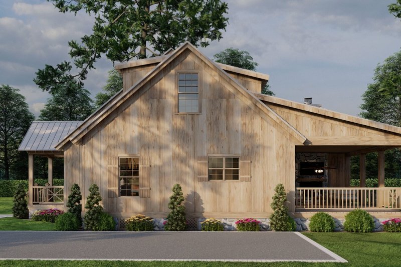 Home Plan - Exterior - Other Elevation for Cabin House Plan #923-389 - 3 bed, 2 bath