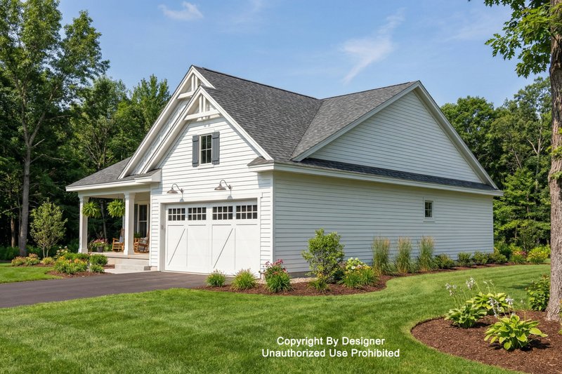 Dream House Plan - Exterior - Front Elevation 5 for Farmhouse House Plan #51-1529 - 3 bed, 2 bath