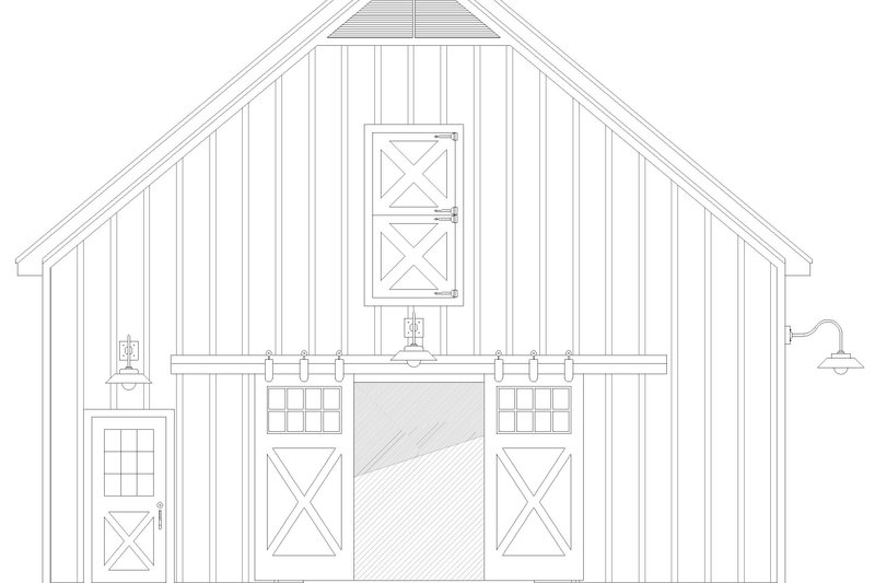 Architectural House Design - Exterior - Other Elevation 1 for Country House Plan #932-1284, 0 bath