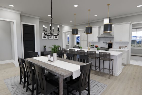 Interior - Dining Room for Farmhouse House Plan #51-1264 - 3 bed, 3.5 bath
