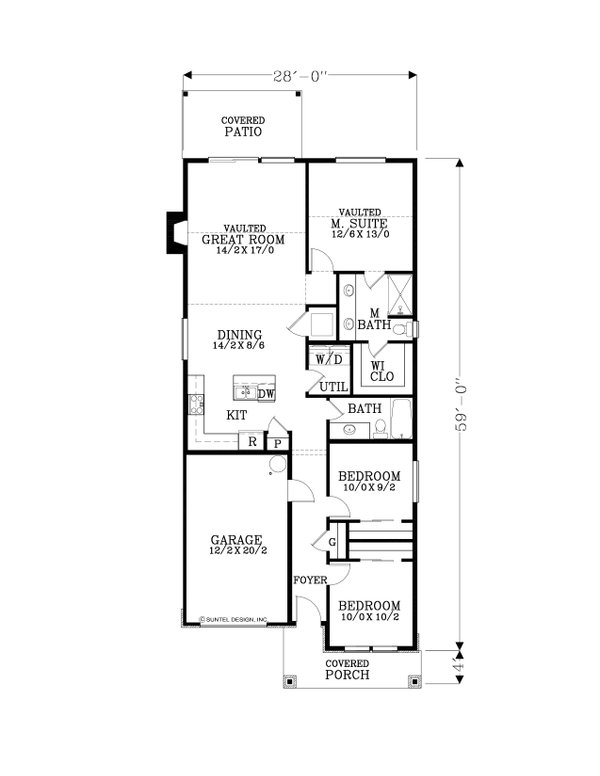 Dream House Plan - Craftsman Floor Plan - Main Floor Plan #53-749