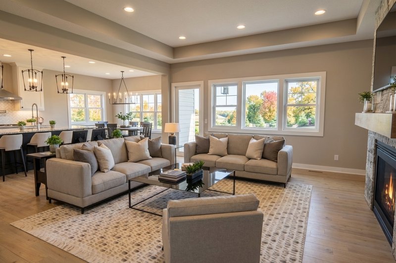 House Plan Design - Interior - Family Room for Farmhouse House Plan #51-1520 - 3 bed, 2.5 bath