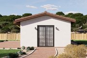 Adobe / Southwestern Style House Plan - 1 Beds 1 Baths 499 Sq/Ft Plan #1106-147 Exterior 
