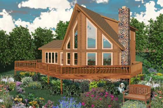 Exterior - Front Elevation for Contemporary House Plan #81-13644 - 3 bed, 2 bath