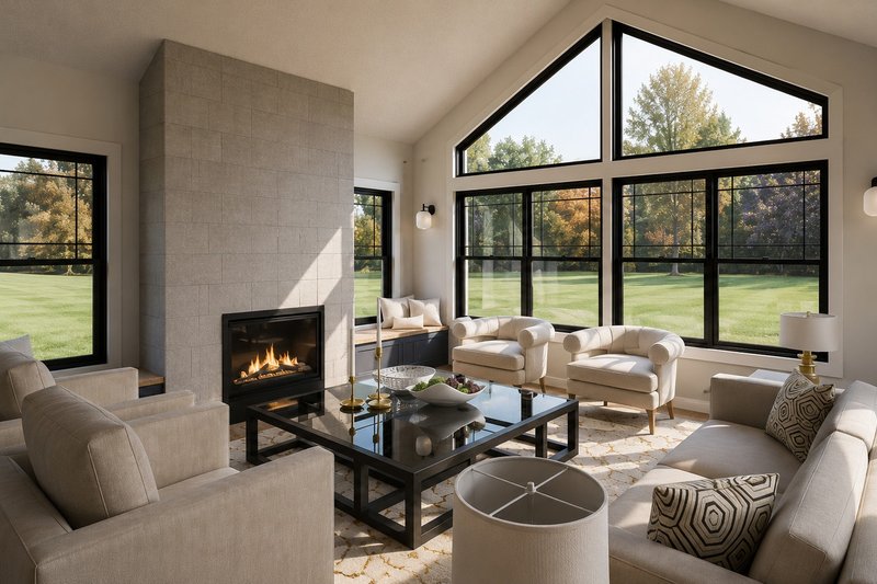 Architectural House Design - Interior - Family Room 1 for Country House Plan #1064-475 - 3 bed, 2 bath