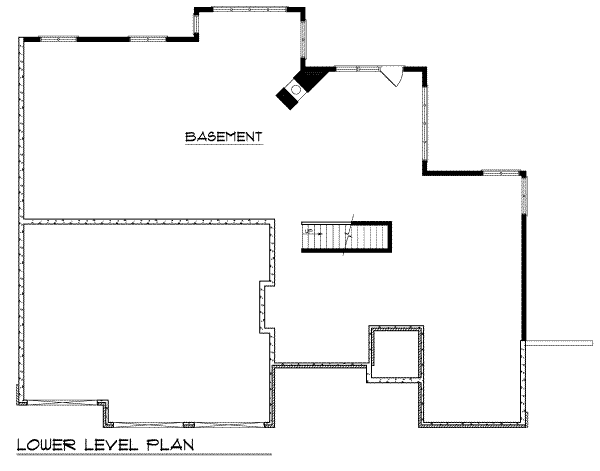 House Plan Design - Traditional Floor Plan - Lower Floor Plan #70-386