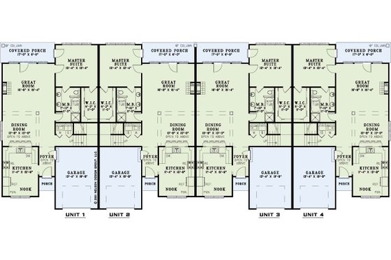 Floor Plan - Main Floor for Traditional House Plan #17-2282 - 3 bed, 2 bath