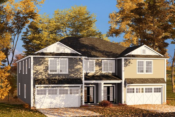Exterior - Other Elevation 5 for Traditional House Plan #513-2317 - 4 bed, 3.5 bath