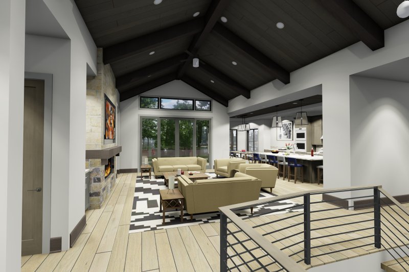 Home Plan - Interior - Family Room 2 for Contemporary House Plan #1069-31 - 5 bed, 5.5 bath