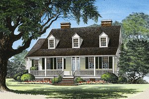 Country Exterior - Front Elevation Plan #137-125
