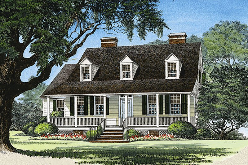 Dream House Plan - Country Exterior - Front Elevation Plan #137-125