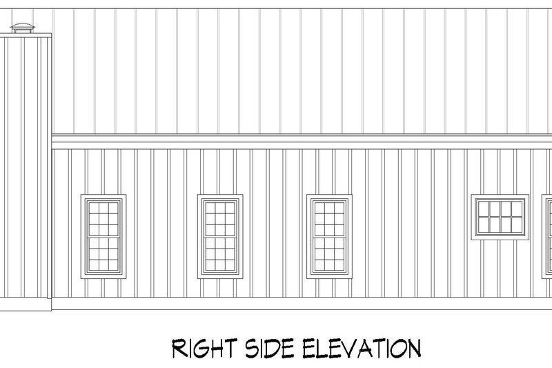 House Design - Exterior - Other Elevation 1 for Country House Plan #932-1183 - 4 bed, 3 bath