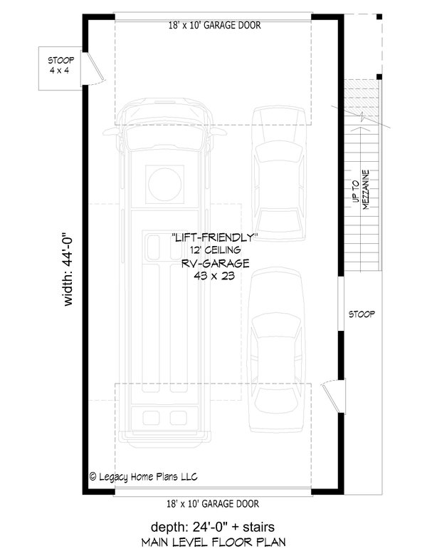 Architectural House Design - Modern Floor Plan - Main Floor Plan #932-691