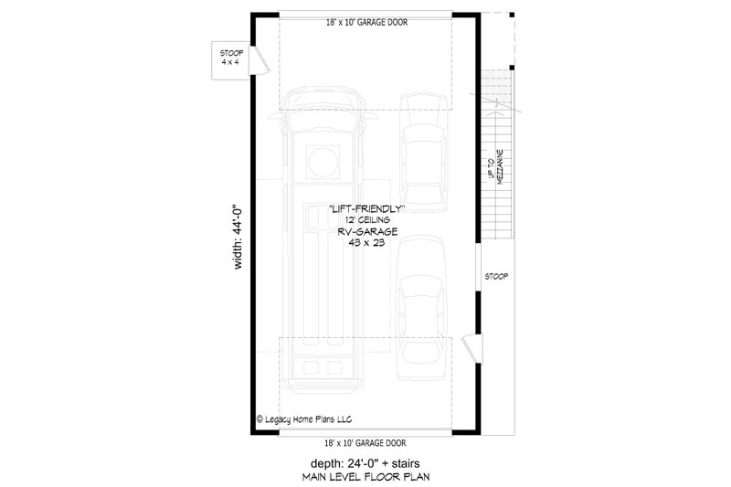Dream House Plan - Floor Plan - Main Floor for Modern House Plan #932-691, 0 bath