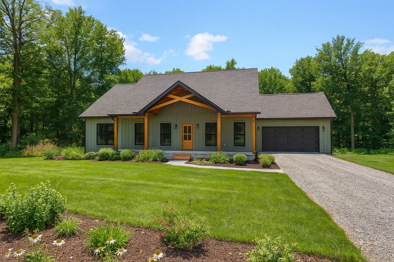 Barndominium Style House Plan - 3 Beds 2 Baths 1616 Sq/Ft Plan #44-299
