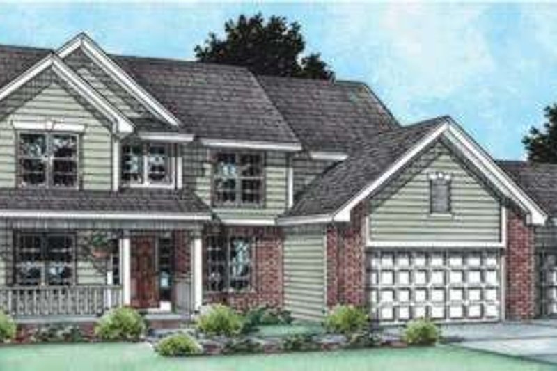 Dream House Plan - Traditional Exterior - Front Elevation Plan #20-1795