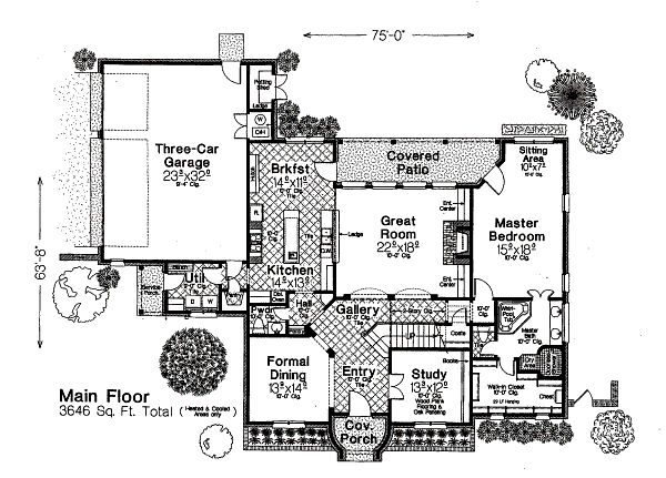 Home Plan - European Floor Plan - Main Floor Plan #310-651