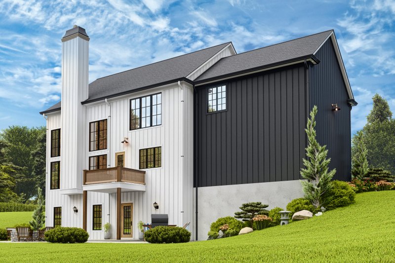 Home Plan - Exterior - Rear Elevation 1 for Craftsman House Plan #54-711 - 3 bed, 2 bath